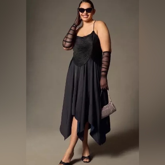 By Anthropologie Fringe Bodice Midi Dress - Picture 6 of 6